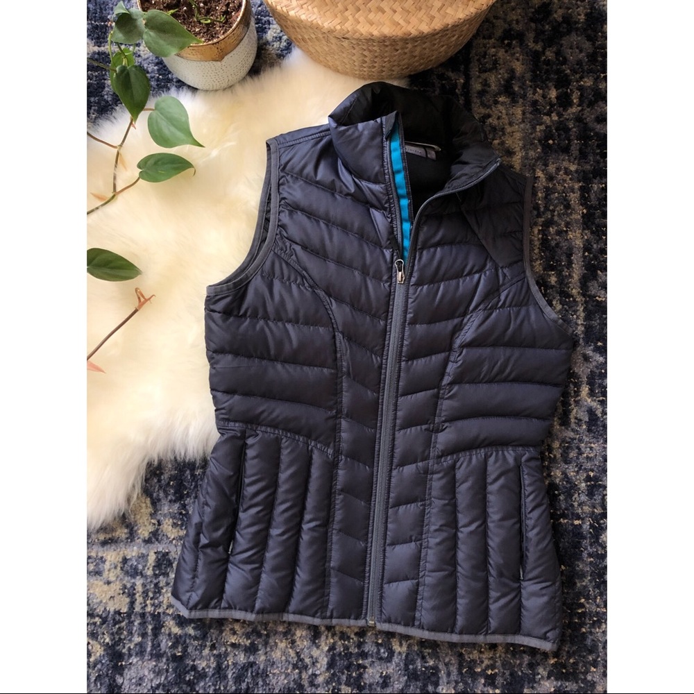 Navy Athleta Down Vest